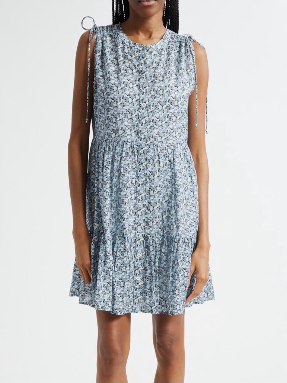 Veronica Beard Yulianna floral cotton blend dress